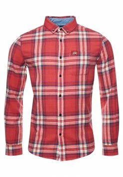 Superdry HERITAGE LUMBERJACK - Shirt - Mottled Dark Red -Superdry Shop 8f74d5f079044512a6bb8cc7a41c9ecd