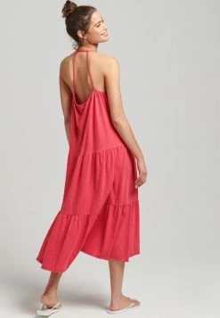 Superdry VINTAGE - Jersey Dress - Raspberry Pink