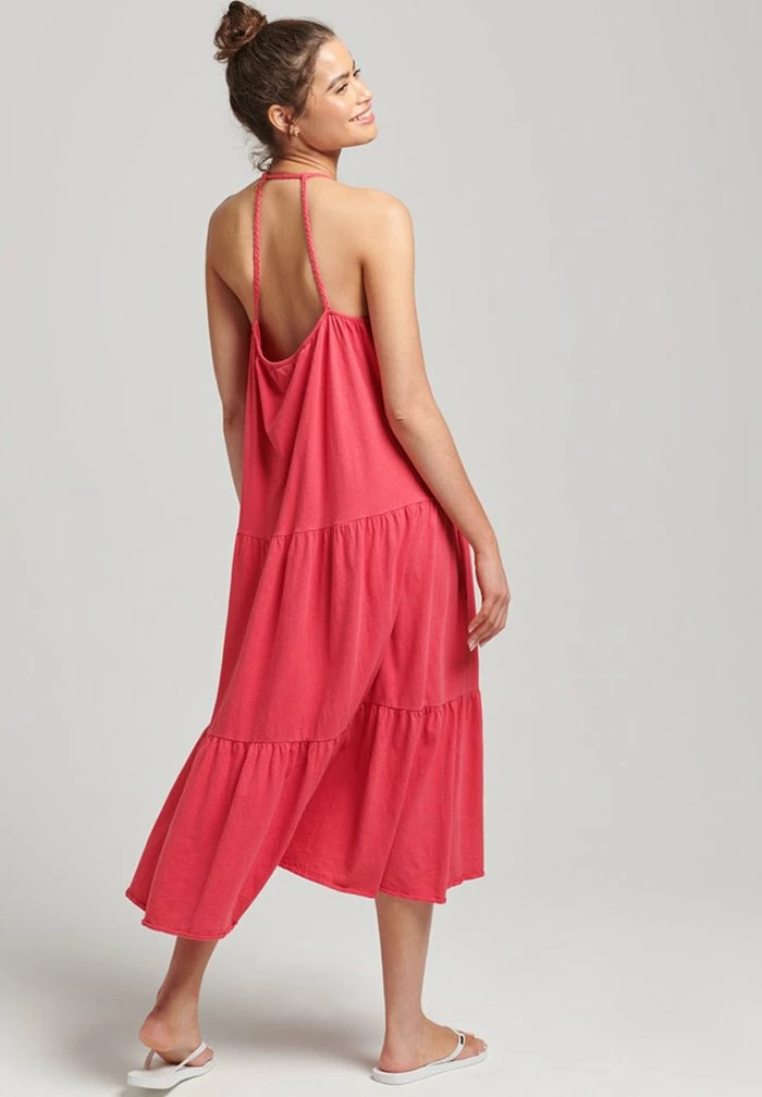 Superdry VINTAGE - Jersey Dress - Raspberry Pink 1 Superdry VINTAGE - Jersey Dress - Raspberry Pink