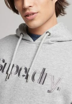 Superdry CORE LOGO SOURCE BRUSHED - Hoodie - Athletic Grey Marl -Superdry Shop 9019d4e18ced414691901764b5585ea6