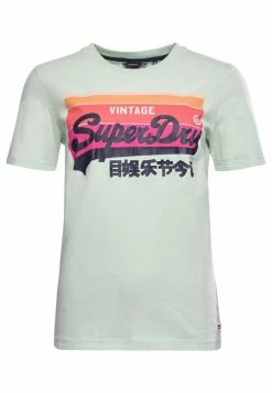 Superdry COLLEGIATE IVY LEAGUE - Long Sleeved Top - Fresh Mint -Superdry Shop 90c6c1a36d1949ac8a83a9457d4efde7