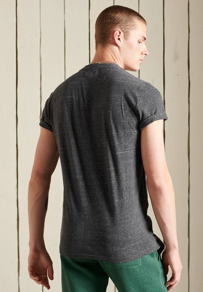 Superdry VINTAGE - Basic T-shirt - Charcoal Heather 3 Superdry VINTAGE - Basic T-shirt - Charcoal Heather - Image 3