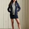 Superdry Zip-up Sweatshirt - Eclipse Navy