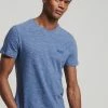Superdry VINTAGE - Basic T-shirt - Tidal Blue Spacedye