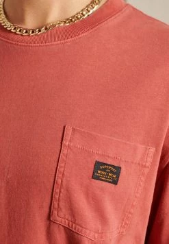 Superdry OVERSIZED VINTAGE WORKWEAR - Print T-shirt - Smoked Cinnamon