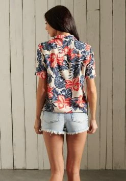 Superdry RESORT - Button-down Blouse - Cream Floral -Superdry Shop 92496dd917444bae8739ef4e33655523