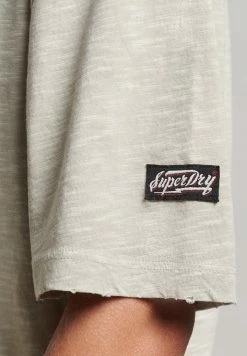 Superdry ROCK GRAPHIC LOOSE FIT - Print T-shirt - Light Stone -Superdry Shop 9257a779d85542feb232403cfc324ce5