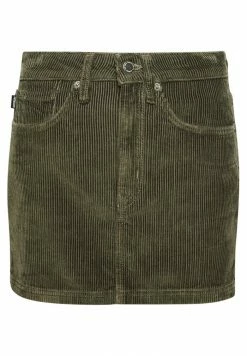 Superdry Mini Skirt - Dark Khaki -Superdry Shop 926856aa4ef24d44a390ed2f9c4107e6
