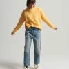 Superdry VINTAGE CLASSIC ESSENTIAL CREW - Jumper - Bright Yellow