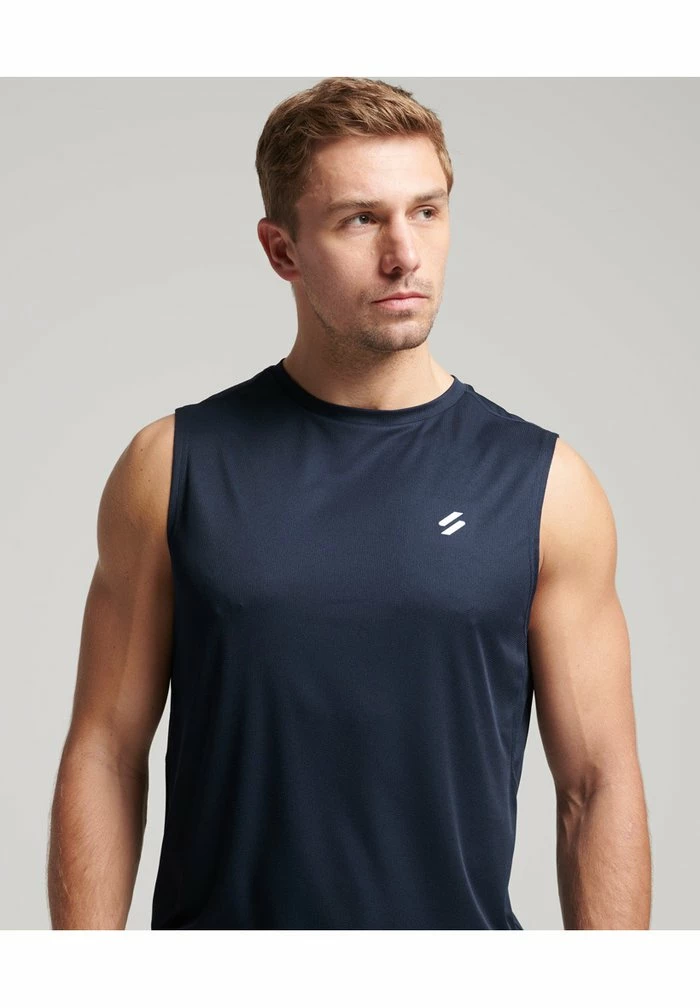 Superdry SPORT TRAIN ACTIVE - Top - Rich Navy 4 Superdry SPORT TRAIN ACTIVE - Top - Rich Navy - Image 4