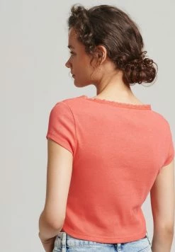 Superdry VINTAGE - Top - Summer Coral Marl -Superdry Shop 927cfa16c6e14cdfb0af5a08af1f91e1