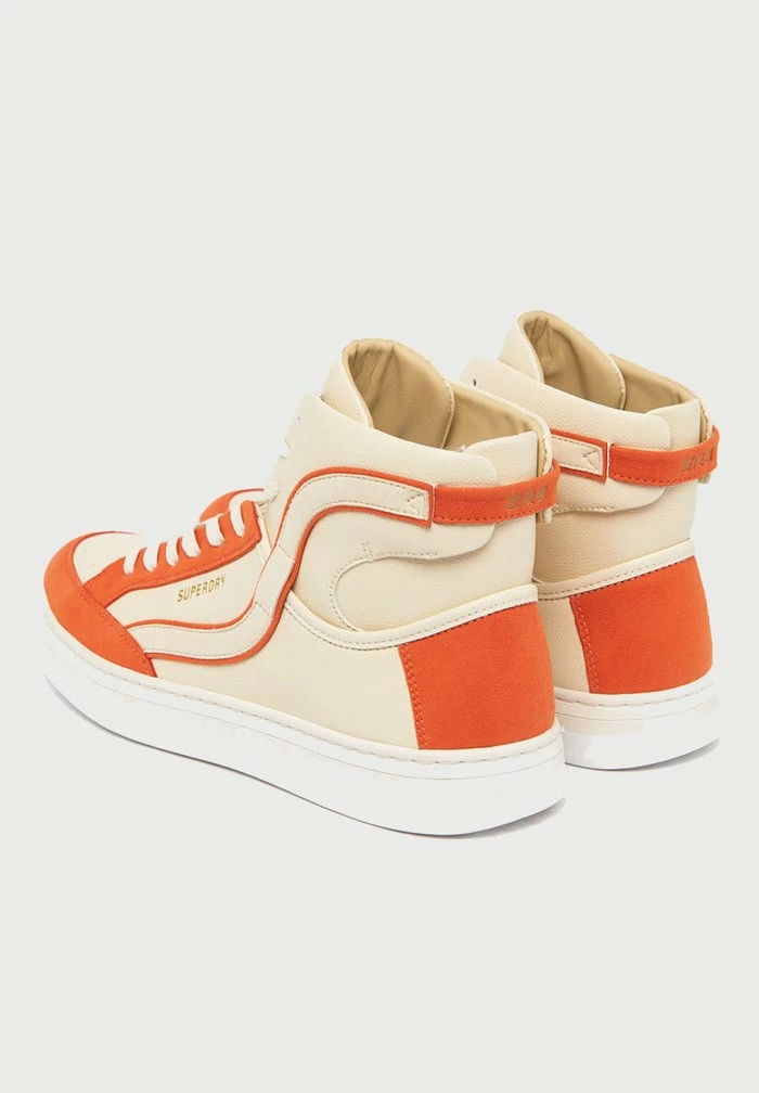 Superdry BASKET LUX - High-top Trainers - Oatmeal Spiced Orange 4 Superdry BASKET LUX - High-top Trainers - Oatmeal Spiced Orange - Image 4