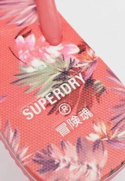 Superdry VINTAGE - T-bar Sandals - Coral Palm -Superdry Shop 92f05b77425c4bb5a806b99d50efcc7f