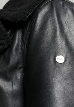 Superdry AVIATOR - Leather Jacket - Black -Superdry Shop 93324d4b9caa47fabff663219f7f59c3