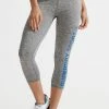 Superdry Leggings - Trousers - Grey Marl Mazarine Blue