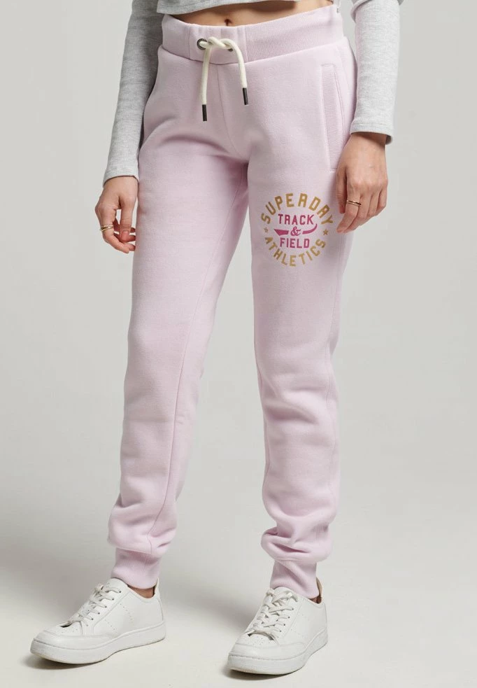 Superdry TRACK & FIELD JOGGERS - Tracksuit Bottoms - Rose Pink 1 Superdry TRACK & FIELD JOGGERS - Tracksuit Bottoms - Rose Pink