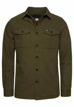 Superdry BORG LINED MILLER - Shirt - Surplus Goods Olive -Superdry Shop 93de2fe130854a57baf22c152222ef4c