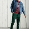 Superdry CORE SLIM - Trousers - Enamel Green