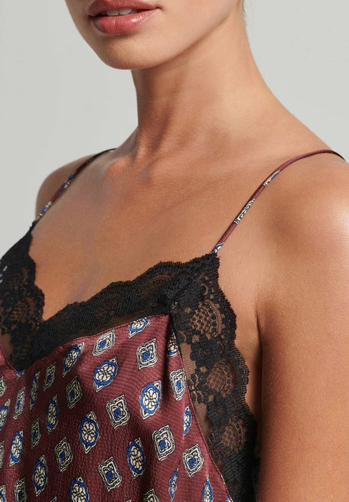 Superdry TRIM MINI SLIP - Day Dress - Kasbah Geo Red 4 Superdry TRIM MINI SLIP - Day Dress - Kasbah Geo Red - Image 4