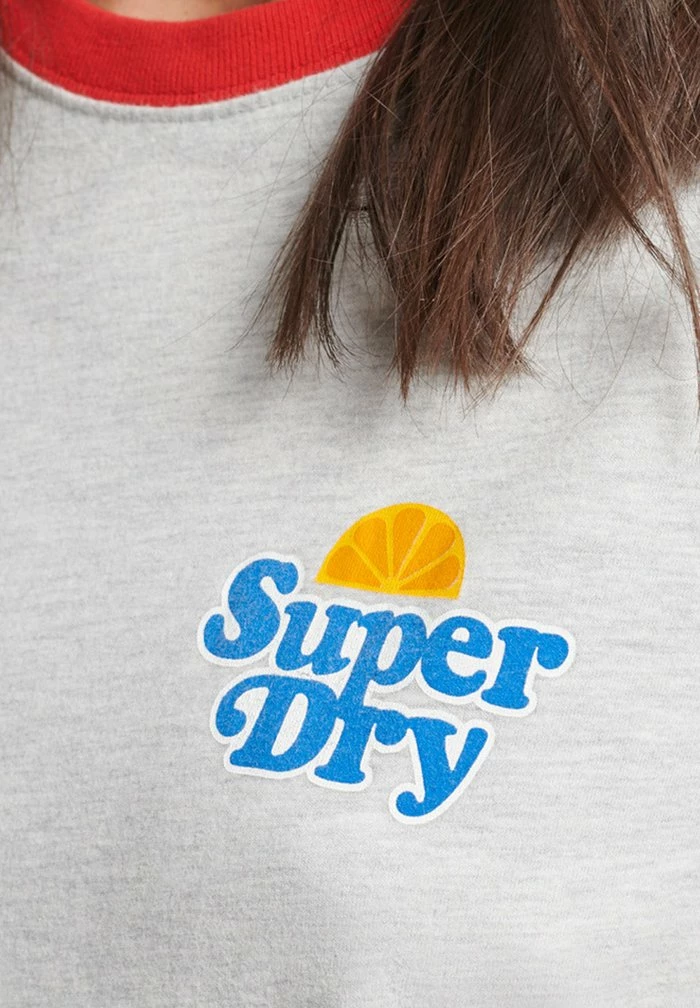 Superdry VINTAGE COOPER NOSTALGIA - Print T-shirt - Grey Marl Flare Red 3 Superdry VINTAGE COOPER NOSTALGIA - Print T-shirt - Grey Marl Flare Red - Image 3