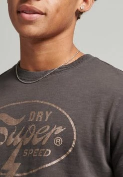 Superdry VINTAGE BLACKOUT - Print T-shirt - Vintage Black -Superdry Shop 9474fd8eb26a409583490caa981174cb