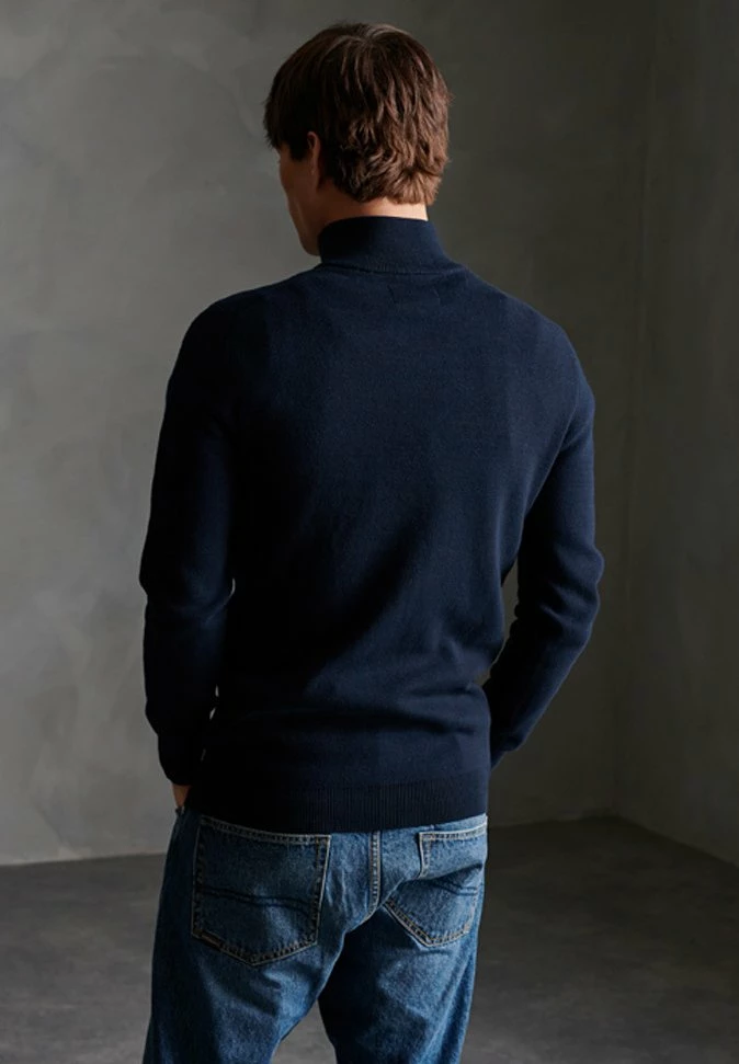 SUPERDRY ORANGE LABEL COTTON HENLEY JUMPER - Jumper - Classic Navy 3 SUPERDRY ORANGE LABEL COTTON HENLEY JUMPER - Jumper - Classic Navy - Image 3