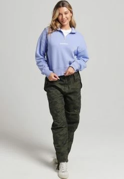 Superdry CODE CORE SPORT HALF-ZIP - Sweatshirt - Blue