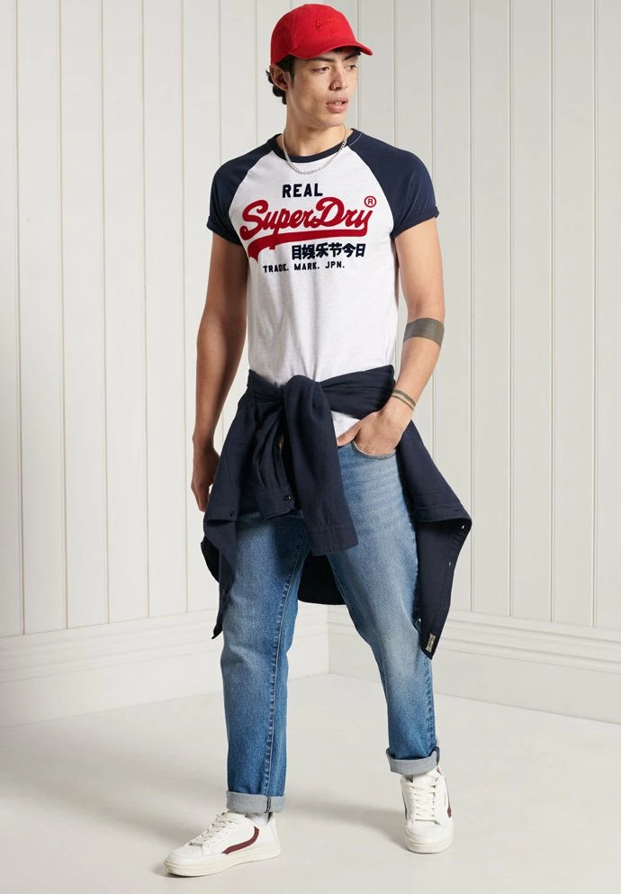 Superdry Print T-shirt - Ice Marl 1 Superdry Print T-shirt - Ice Marl