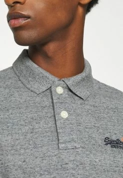 Superdry CLASSIC - Polo Shirt - Flint Steel Grit -Superdry Shop 95288443275649f8a34293bc15ceb5c1