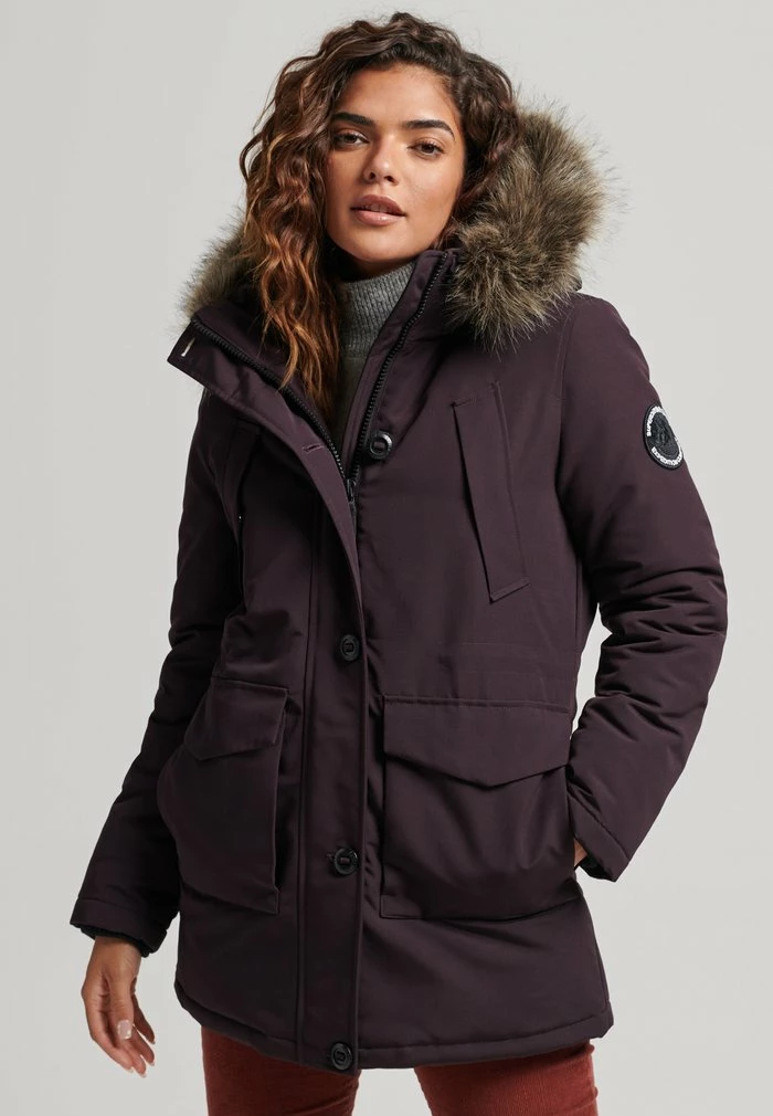 Superdry EVEREST - Parka - Plum 1 Superdry EVEREST - Parka - Plum