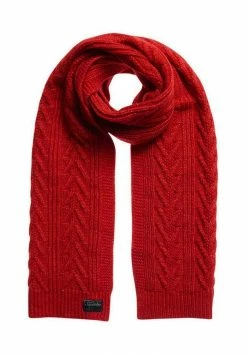 Superdry CABLE LUX - Scarf - Flame Marl