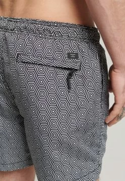 Superdry SD STUDIOS - Swimming Shorts - Mono Hex Black -Superdry Shop 95b73f7ce176443e822df68349d129a4