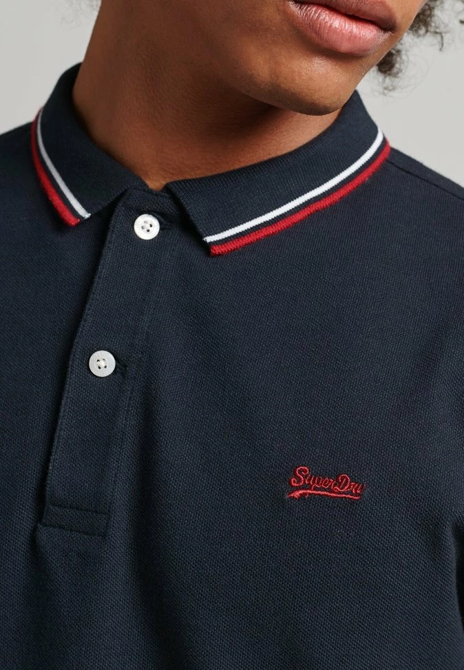 Superdry VINTAGE TIPPED - Polo Shirt - Natural 2 Superdry VINTAGE TIPPED - Polo Shirt - Natural - Image 2