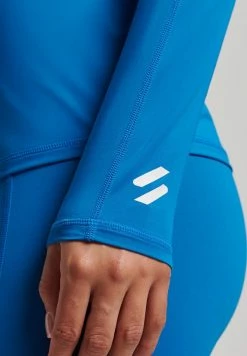 Superdry HALF ZIP - Long Sleeved Top - Twilight Blue -Superdry Shop 95f4503a44764d89bf55ce561dca1959