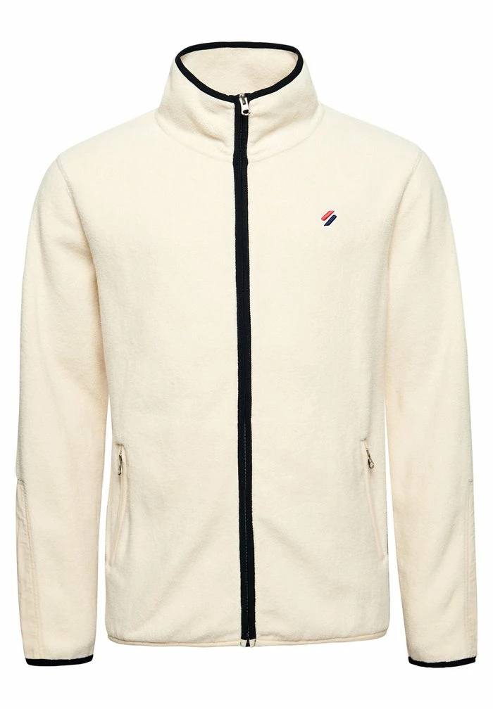 Superdry Fleece Jacket - Pale Oatmeal 8 Superdry Fleece Jacket - Pale Oatmeal - Image 8