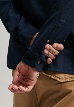 Superdry TRAILSMAN FLANNEL - Shirt - Eclipse Navy -Superdry Shop 9634d50d67354759887dad51947ec98b