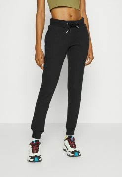 Superdry VINTAGE LOGO - Tracksuit Bottoms - Black