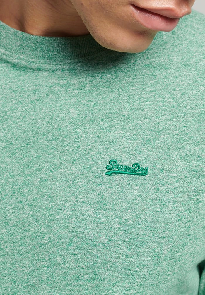 Superdry VINTAGE - Long Sleeved Top - Bright Green Grit 2 Superdry VINTAGE - Long Sleeved Top - Bright Green Grit - Image 2