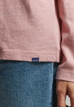 Superdry VINTAGE - Long Sleeved Top - La Soft Pink Marl -Superdry Shop 96ec591a1c0f4b2492121756b0105130