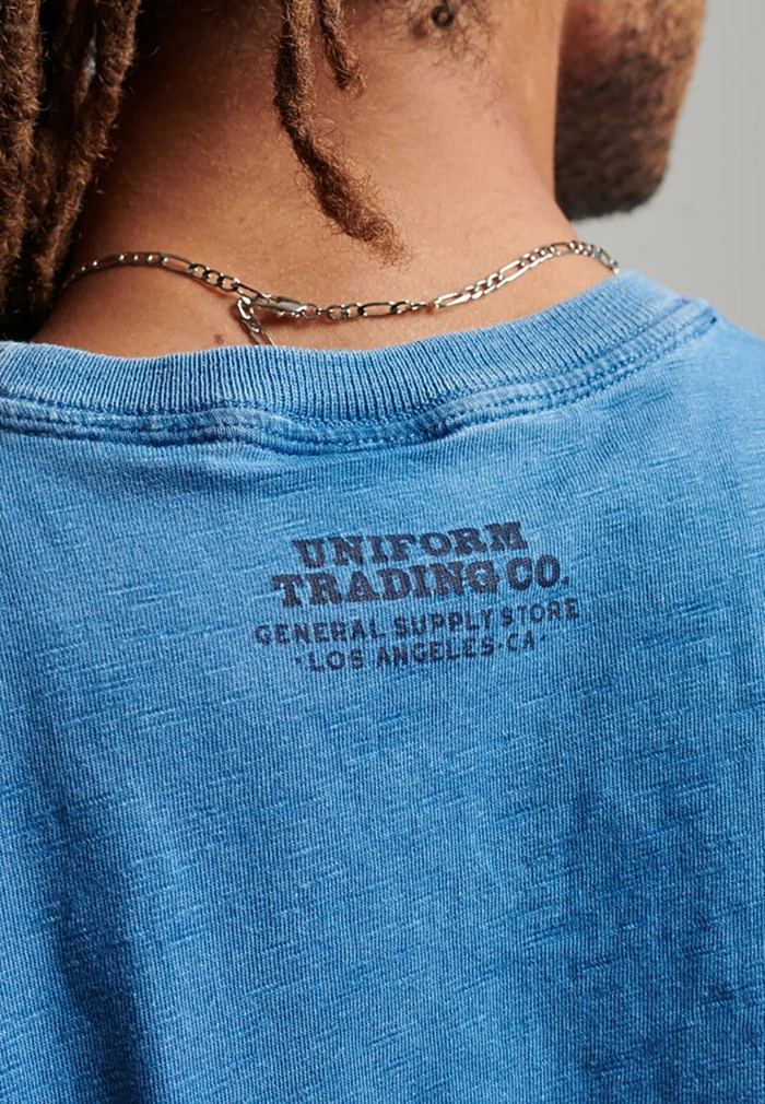 Superdry VINTAGE WALL SIGN - Print T-shirt - Acid Indigo Wash Slub 3 Superdry VINTAGE WALL SIGN - Print T-shirt - Acid Indigo Wash Slub - Image 3