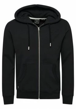 Superdry VINTAGE - Zip-up Sweatshirt - Black