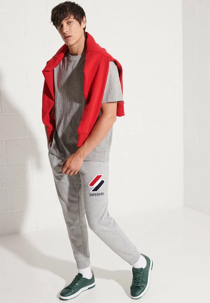 Superdry Basic T-shirt - Grey Slub Grindle 2 Superdry Basic T-shirt - Grey Slub Grindle - Image 2