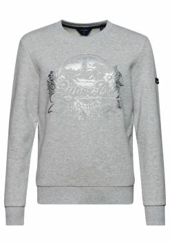 Superdry VINTAGE LOGO SEASONAL - Sweatshirt - Light Grey Marl -Superdry Shop 97822c6014204e89af51de86d2333c57