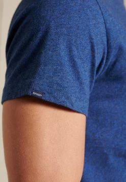 Superdry VINTAGE - Basic T-shirt - Bright Blue Marl -Superdry Shop 97a8aca024d940af8254bbe52c06a43a