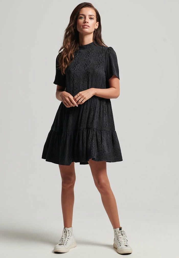 Superdry SHORT SLEEVE - Day Dress - Jet Black 2 Superdry SHORT SLEEVE - Day Dress - Jet Black - Image 2