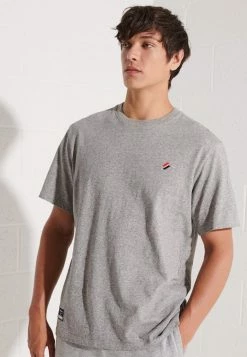 Superdry Basic T-shirt - Grey Slub Grindle