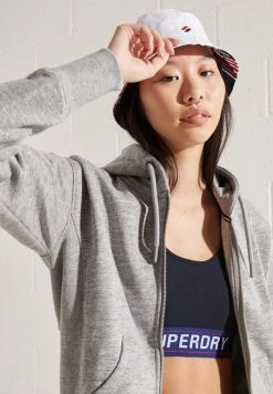 Superdry Zip-up Sweatshirt - Grey Slub Grindle -Superdry Shop 9806c095e619469a89b2196074b53740