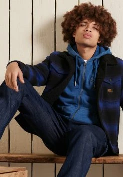Superdry Zip-up Sweatshirt - Indigo Light Wash -Superdry Shop 98c5e7bffd67462394e73d20da5ae25b
