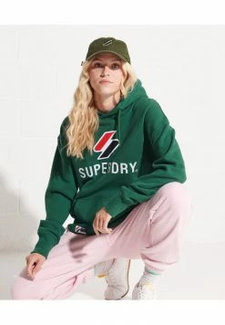 Superdry APPLIQUE OVERSIZED - Hoodie - Dark Green -Superdry Shop 98d15bfa2e564cdfb7ebb49d5af01919
