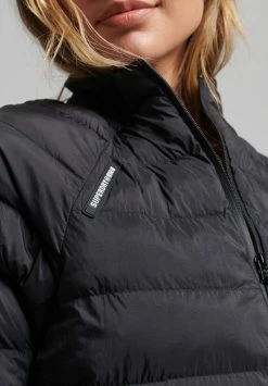 Superdry TECH HYBRID - Light Jacket - Black -Superdry Shop 98f046f0f4db421eb6a59f116d6e0f67